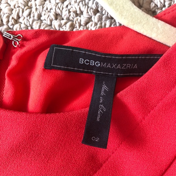 BCBG Maxazria Poppy Red Ida Peplum Dress - Picture 6 of 7